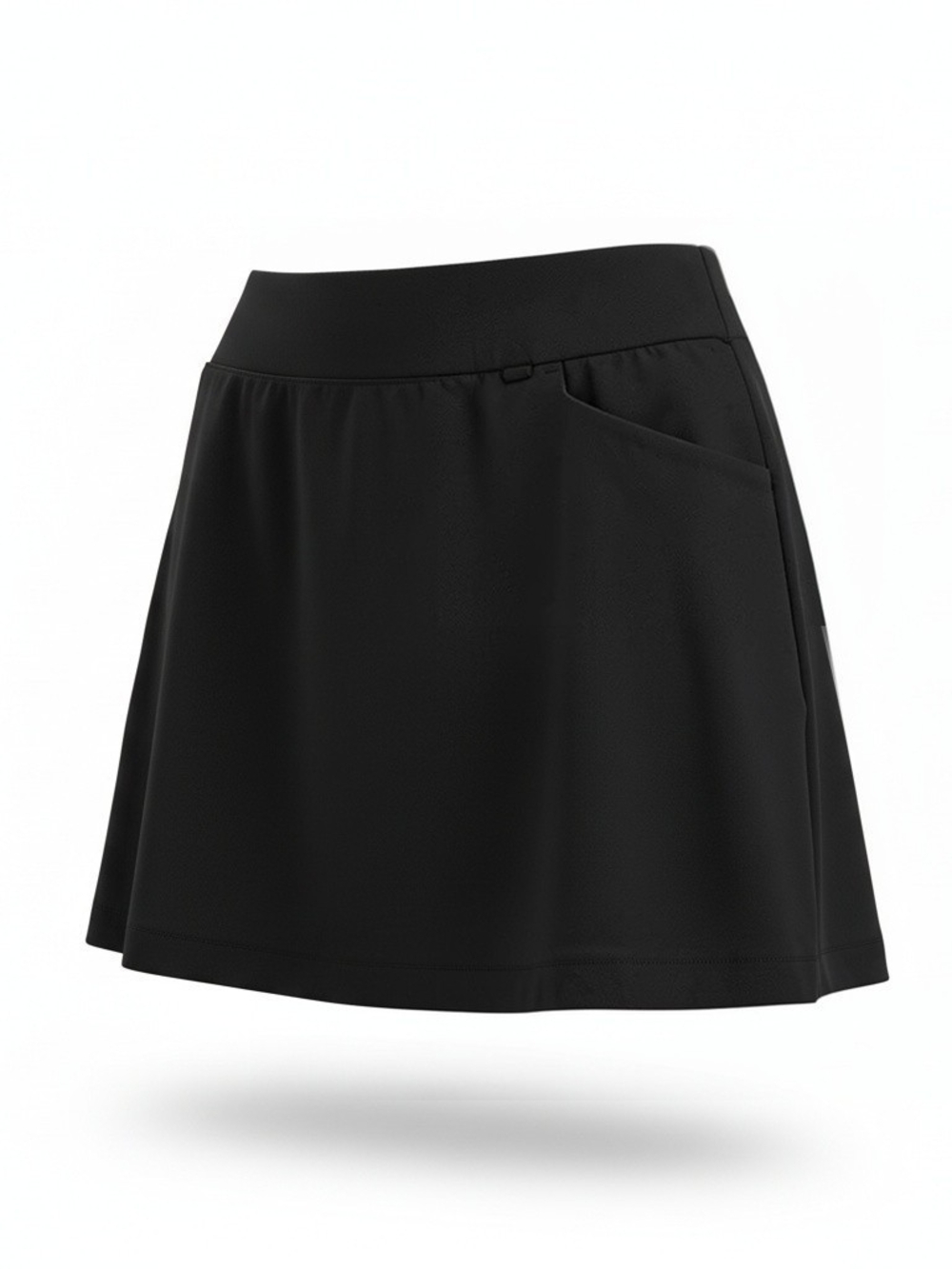 Greg Norman Womens S Black Active Skort Zip Pocket Play Dry Golfcore Sporty